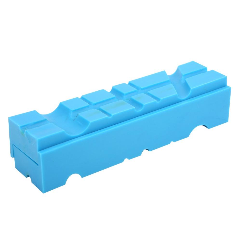 2pcs Multiple Angle Grooves Magnetic Vise Jaw Pads Magnetic Vise Jaw Pads Covers Jewelry Making