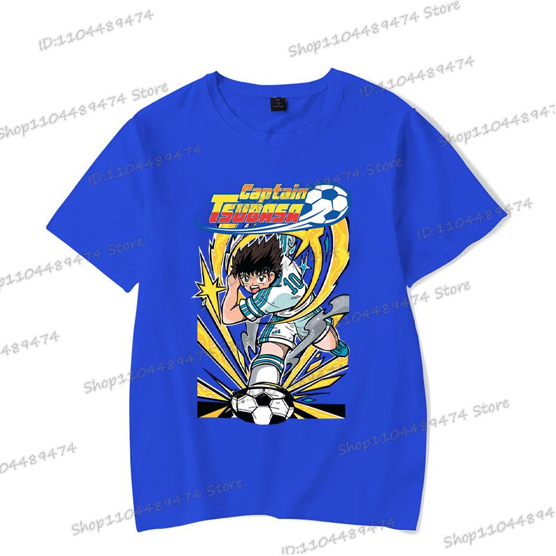Comic Captain Tsubasa T-shirt Hip Hop Football Lover Gifts Short Sleeve T Shirt Cartoon Fashion Men Women Anime Streetwear