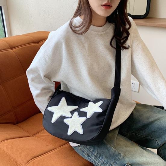 Sac Hobo Femme Motifs Étoiles Sac Bandoulière Mignon Sac Cabas Étoilé Sac à Main Épaule pour Filles Étudiant Voyage Rue Courses Quotidiennes