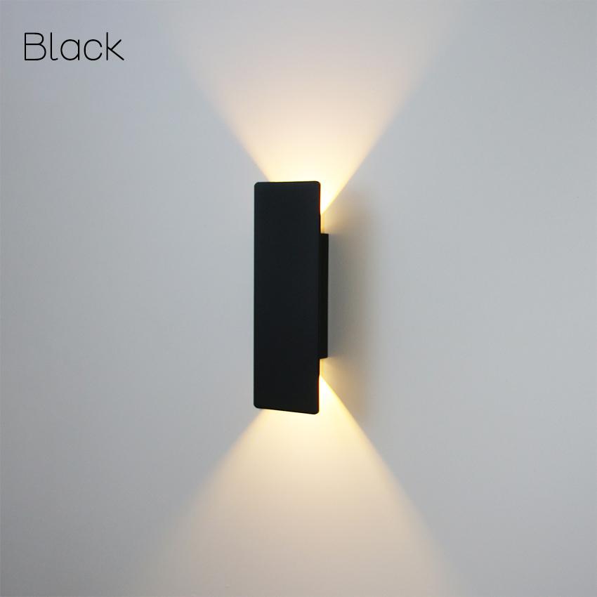 

Алюминиевый светодиодный настенный светильник, украшение гостиной, домашнее освещение, светильник для лестницы на чердаке, AC85-265V, NR-332 NO waterproof&Cool White(5500-7000K) чёрный