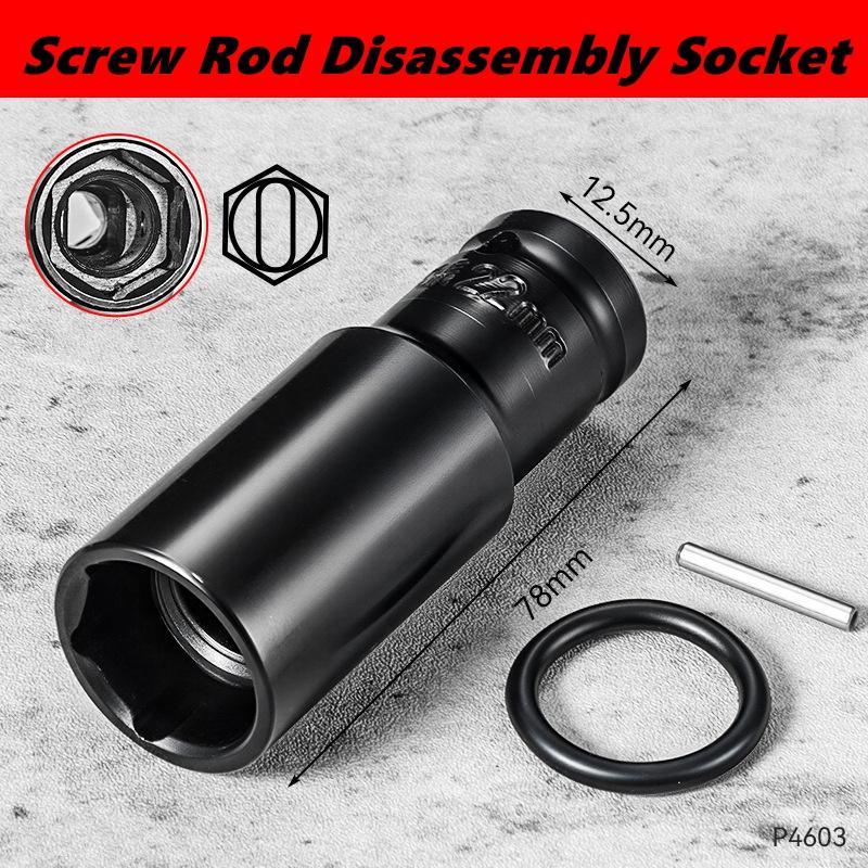 1/2Inch Drive Impact Socket Set 12/14/16mm Multifunction Screw Rod Scaffold Shelf Disassembly Sleeve CR-M Steel Impact Socket