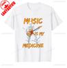 Skeleton Playing Guitar Music Lover Funny Gift TShirt Classics Unisex Slim Short Sleeve Shirt Guitar Design Birthday Cotton Tee