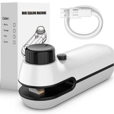 1PC Rechargable 2 In 1 Bag Mini Heat Sealer, Storage Bag Plastic Package Snack Sealer Clip Bag Handheld Heat Sealer, Plastic Bag USB