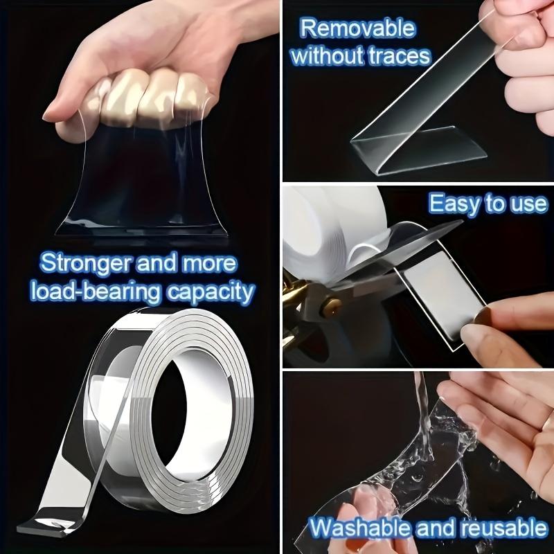 Heavy-Duty Dual-Sided Nano Tape - Extra Strong Adhesive, Reusable & Versatile for Crafts, Christmas Decorations & More