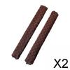 2xChair Armrest Covers Simple Chair Arm Pad for Office Desk Dark Brown