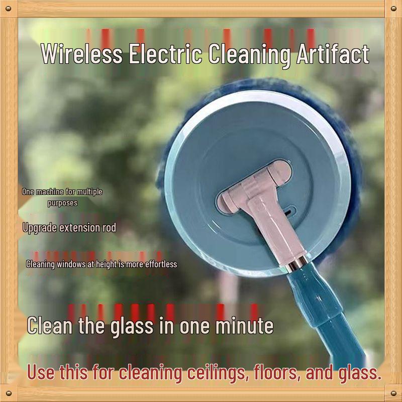 Electric Window Cleaning Robot for Glass, Ceiling, Roof, and Wall - New Year Edition with Rotating Mop