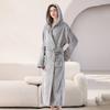 Bata de Franela con Capucha Oversize para Hombre y Mujer de Longitud Larga hasta el Tobillo Ropa de Dormir Acogedora de Invierno Ropa para el Hogar