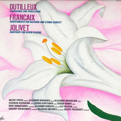 LP Record VALERY POPOV, VLADIMIR SOKOLOV, ETC - Dutille / Francais / Jolivet VIC28170 VICTOR Japan Obi Classical Used