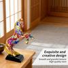Standing Horse Figurine Resin Graffiti Animal Table Ornament Graffiti Animal Horse Statue For Living Room Table Shelf Lockers