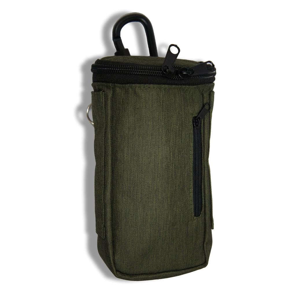 Work Pouch with Belt Loop and Khaki Multi-functional 2-Way Carabiner, WK-09KH,