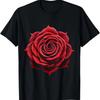 Rose Lover Art Flower Illustration Graphic Motif Rose T-Shirt