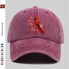 Pc Vibrant Red Cardinal Bird Print Baseball Cap Red Robe Design Trucker Hat Comfortable Lightweight Papa Cap Dad Mom Beach P