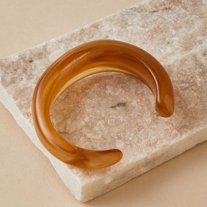 Fashion Unique Irregular Acrylic Cuff Bracelets For Women Simple Texture Multicolor Geometric Open Bangle Female Jewelry