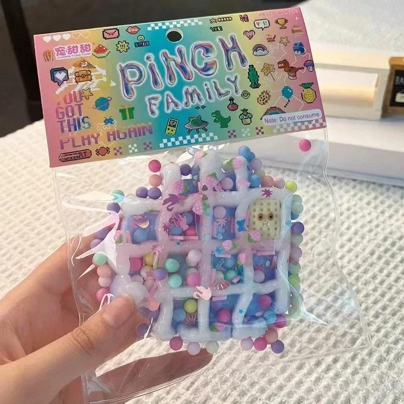 Halloween Dark Starry Sky Series Cat Claw Squishy Fidget Toy Cute Cat Paw Silicone Slow Rebound Pinch Decompression Toy