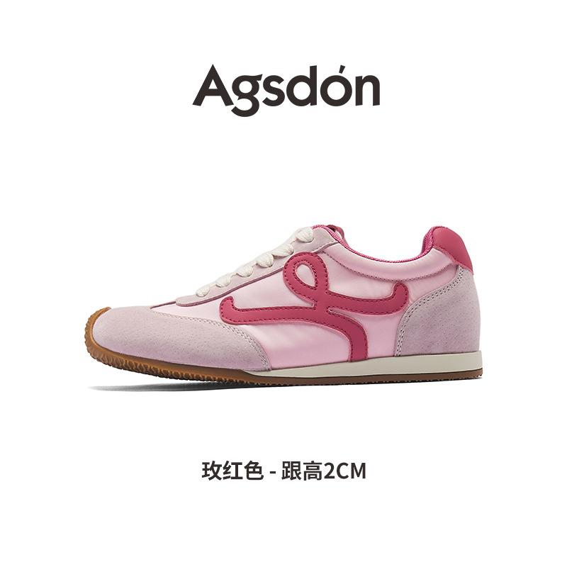 Augustine Ballet Training Shoes Women's 2025 New Autumn Sports Forrest Gump Shoes Platform Strawberry Pink Casual Shoes