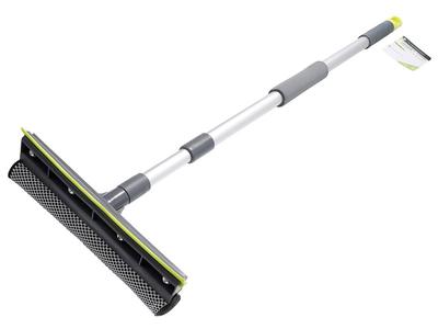 Window Cleaner 25 Cm with Squeegee, Aluminum Telescopic Handle 75-120 Cm