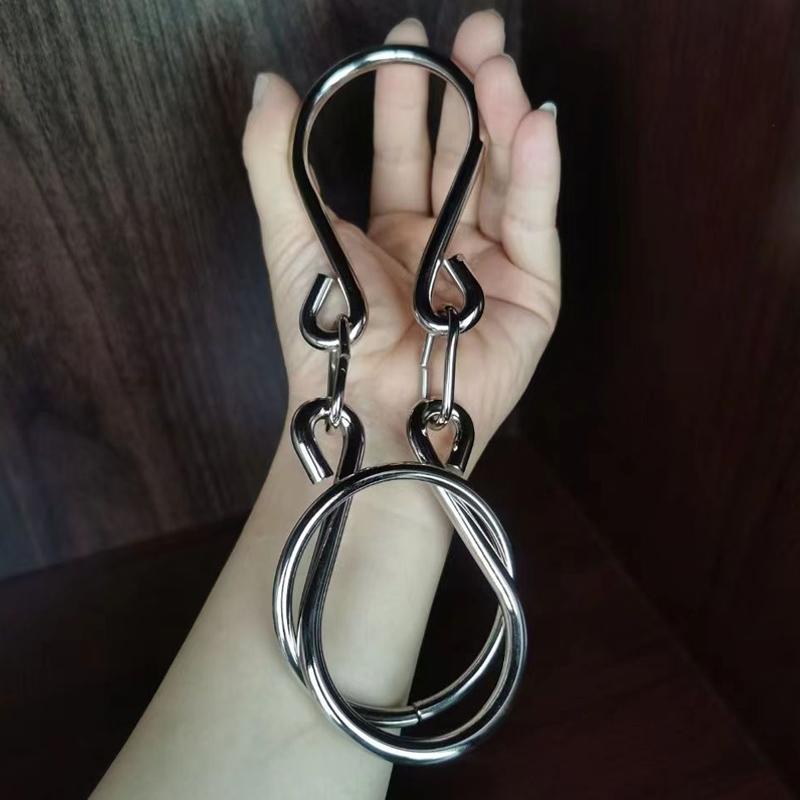 Classic Horseshoe Lock Puzzle Ring Solution Metal Brain Teasers for Kids Adults IQ Test Disentanglement Educational Toys