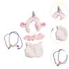 Plush Doll Outfit Set with Party Hat for Kids' Birthday Celebration