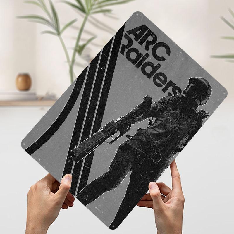 

Arc Raiders Game Metal Poster Customized Wall Art Retro Vintage Tinplate Signs for Man Cave Decoration Bedroom Decorations House 20x30cm（7.8x11.8inch）