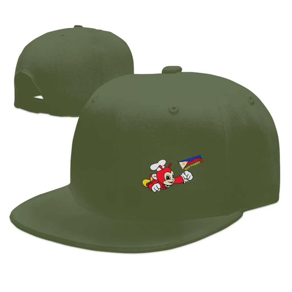 JOLLIBEE BEE HAPPY PHILIPPINE FLAG STICKER Baseball Caps Snapback Unisex Women Hats OutdoorCap Hip Hop Baseball Hat Casquette