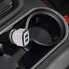LF Square Car-incarcator Adaptor Priză Dual USB Quick Charge Mobile Charger LED