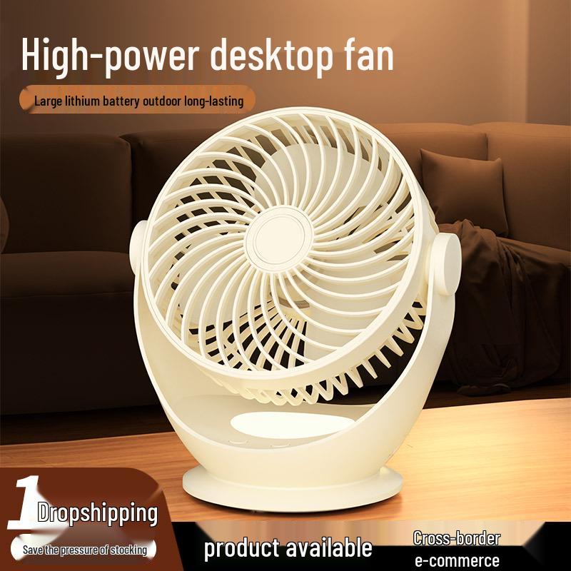 USB Rechargeable Mini Desktop Fan with Long Battery Life