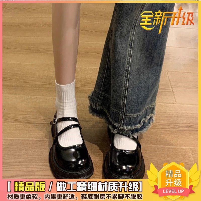 Brown Round Head College Style Small Leather Shoes Soft Sole British Style Japanese Mary Jane Small Leather Shoes