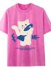 2026 Summer American Retro Men’s Washed Short Sleeve T-shirt - Trendy Loose Fit with Vintage Print