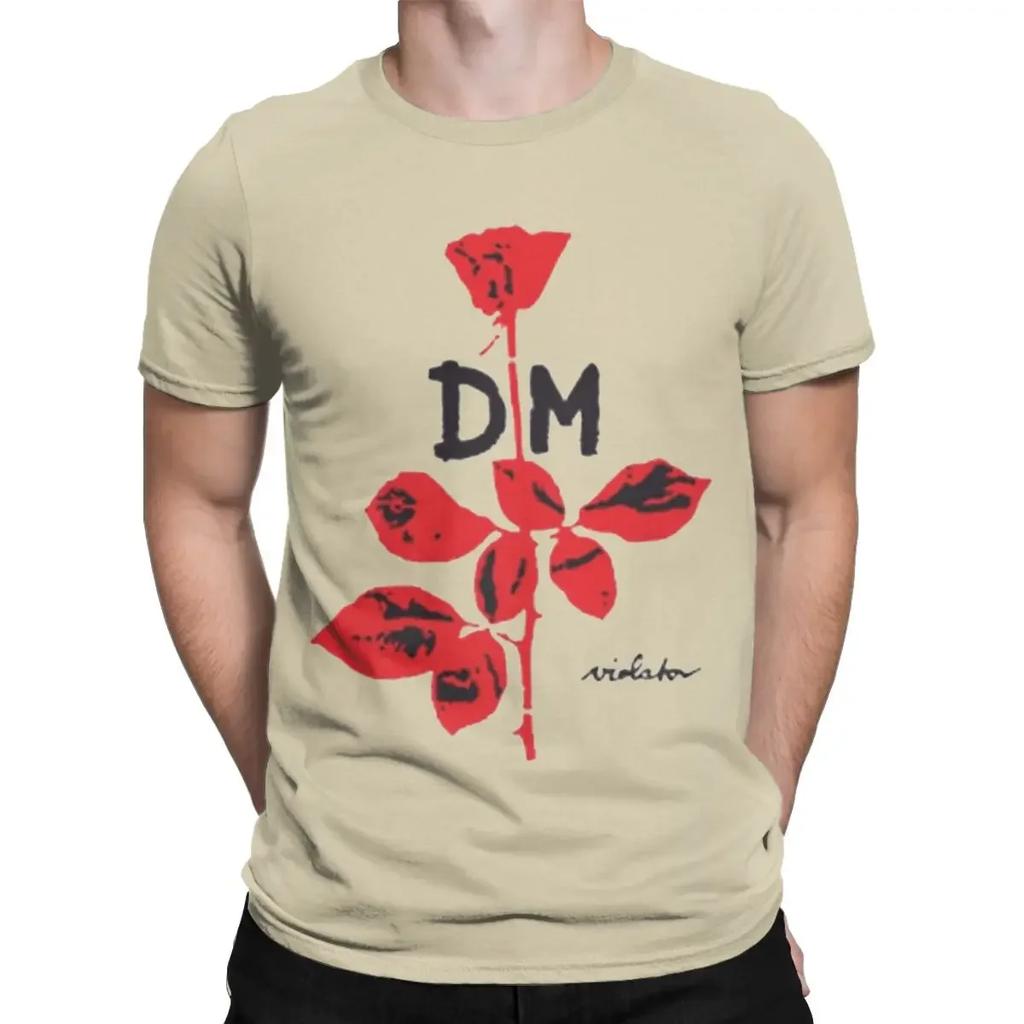 T-Shirt Men Round Neck Pure Cotton T Shirt Music Short Sleeve Tees Birthday Gift Tops