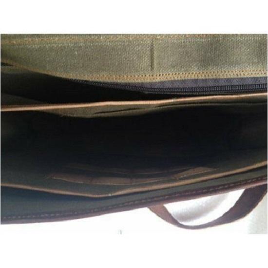 Vintage handgemachte Leder Messenger Laptop Aktentasche Satchel Umhängetasche Herren