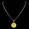 Sanctus Expeditus Medallion Pendant Necklace for Stainless Steel Men Women Gold Color Catholicism Amulet Chain Jewelry