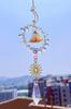 O'la Myth Suncatcher Crystal Entrance Decoration Lucky Charm Pendant Pyramid Natural Stone Quartz Orgonite Lucky Crystal Good Fortune Feng Shui Window