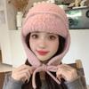 Warm Knitted Hat Plush Beanies Cap Cute Winter Hat