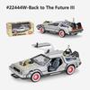 1/24 WELLY Back To The Future 3 Alloy Car Model Diecasts Metal Toy Vehicles Car Model High Simulation Collection Childrens Gifts