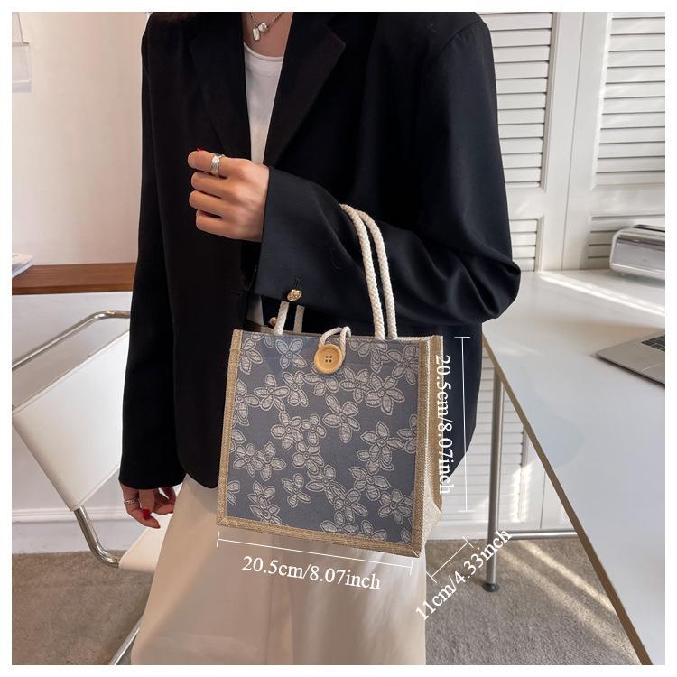 Linen Women, Bag Hand, Designer Fashion, Convenient, Large Capacity, Travel, Organizer,shopping Bag