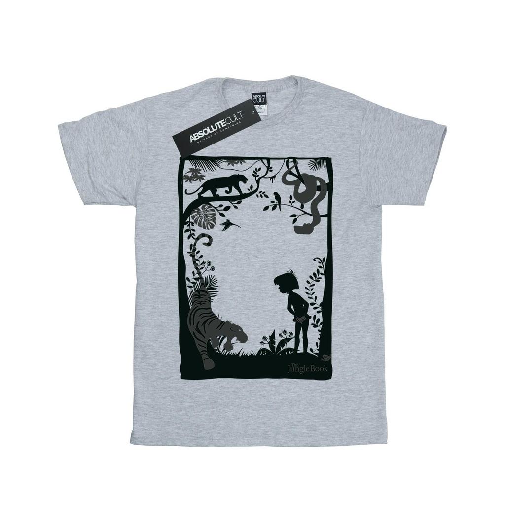 Disney Jungen-T-Shirt „Das Dschungelbuch-Silhouette“-Poster