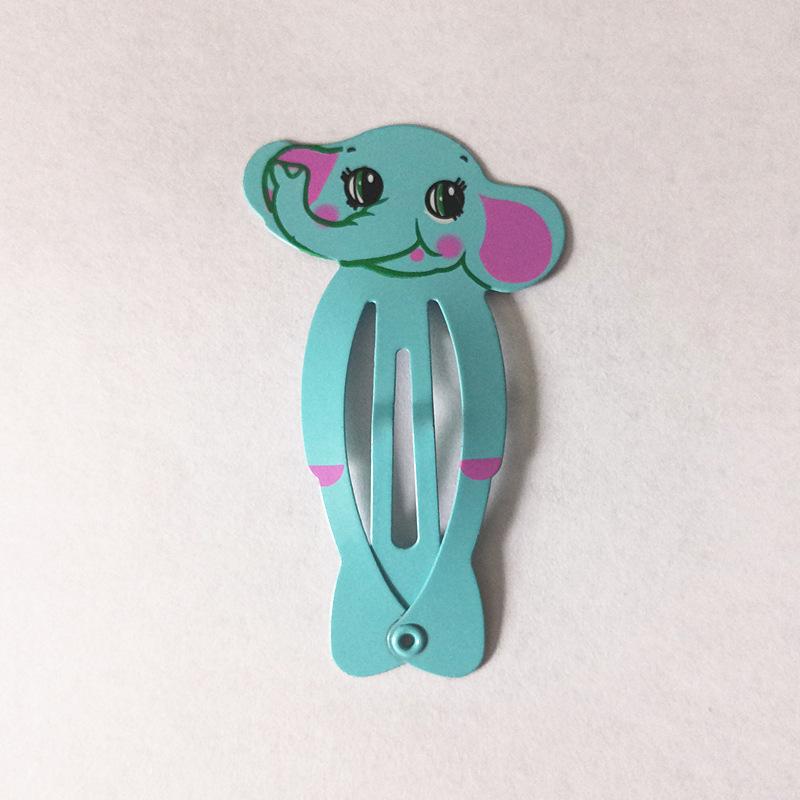 Trendy Kids' Hair Accessories: Cute Animal Metal Hair Clips & Waterdrop Print Crown Side Pins