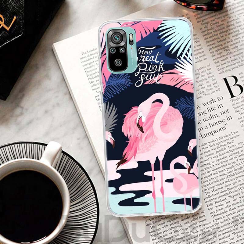 Pink Red Flamingo Cover For Xiaomi Redmi Note 13 12S 12 11 11S 10S 10 Pro Plus Phone Case 11E 11T 9 9S 8T 8 + Print Coque Redmi