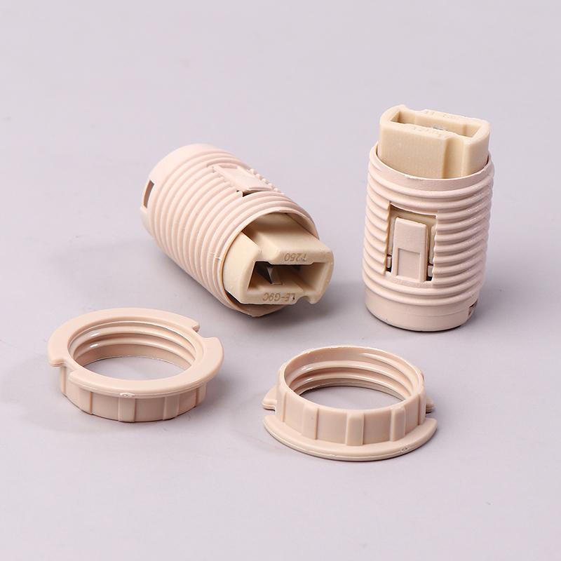 10Pcs G9 Lamp Holder Ring Lamp Bases G9 Lamp Socket With Plastic Shell Ceramic G9 Lamp Holder With M10 Plastic Bracket Lighting