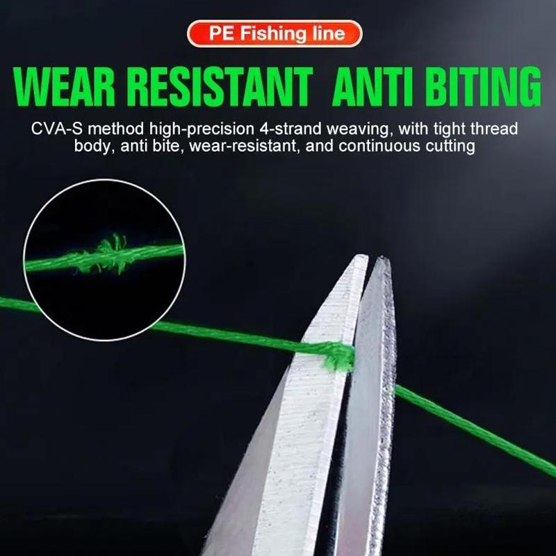 Carp Fishing Line 100M 4 Strands Braided Japan Multifilament Pe Wire Super Strong Durable Smooth Tackle 0.8/10Lb-3.0/35Lb