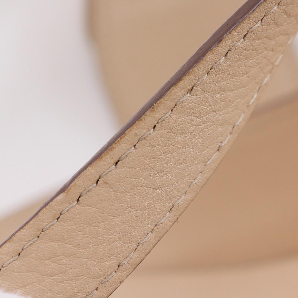 LOUIS VUITTON Shiels PM Handbag M93818 opal beige Monogram Mahina Women Used