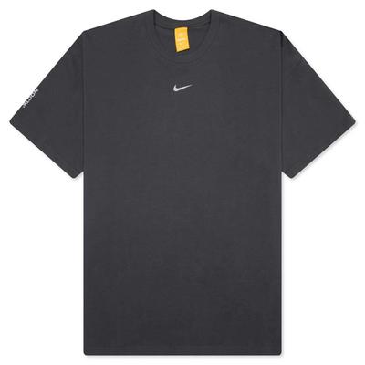 Nocta Collaboration Round Neck Casual Sport Short Sleeve T-Shirt With Dropped Shoulders SS24 Unisex Tops Gray FN7663-060