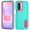 S26 Ultra Case Shockproof Bumper Hybrid 3in1 Candy Color Phone Stand Cover Samsung S25 Ultra S24 Plus S23 FE A15 A16 A36 A56 A17 A27 A37 A57 5G