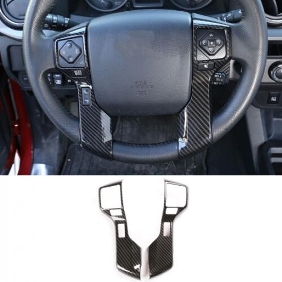 Carbon Fiber Steering Wheel Cover For Toyota Tacoma 2015-20 Tundra 4Runner 10-19