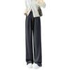 Wide Leg Pants Women's Pants Spring and Autumn New Autumn High Waist Straight Casual Side Split Sweatpants