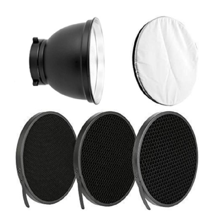 Baorong Mount 7inch Reflector Diffuser Lamp Shade With/no Soft Light Cover for Studio and Outdoor Photography