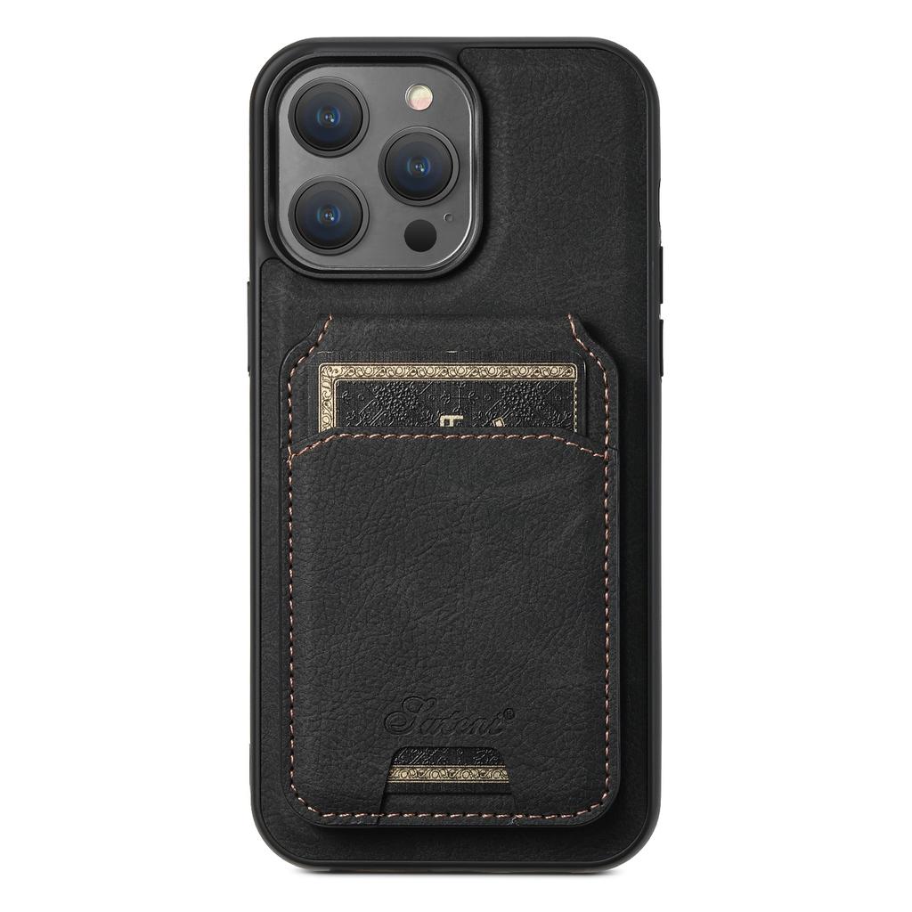 Applicable To iPhone16 Mobile Phone Case Samsung S25 Magnetic Card Bag 2-in-1 MagSafe Wireless Charging Google