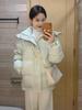Women's High-End Korean Fashion Down Jacket, Short Style 2025 - Thickened Student Coat for Couples.