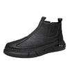 Autumn and winter new side zipper middle help casual tooling trendy shoes Martin boots retro men's shoes