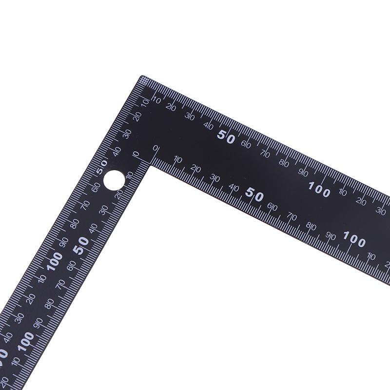 Black Right Angle Ruler 90 Degree Hole Angle Ruler Industrial Grade Positioning Marking Angle Ruler Woodworking L-Shaped Ruler